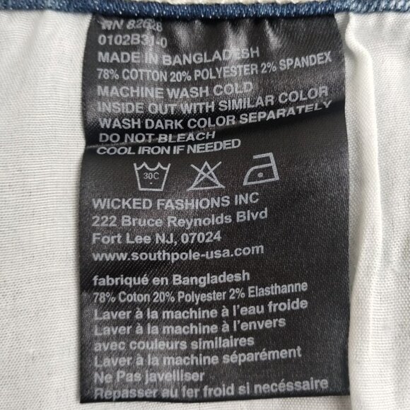 Southpole Men's Blue Shorts/Washed out Size 50 SKU 3164 - Picture 5 of 5